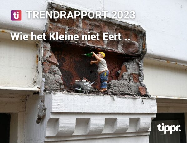 TIPPR Trendrapport 2023: Wie het Kleine niet Eert... Streetart Frankey mini bouwvakker Jan Hanzenstraat