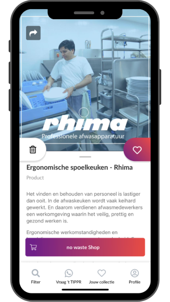 TIPPR app: Ergonomische spoelkeuken - Rhima