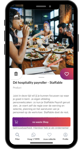 TIPPR app: de hospitality payroller staffable