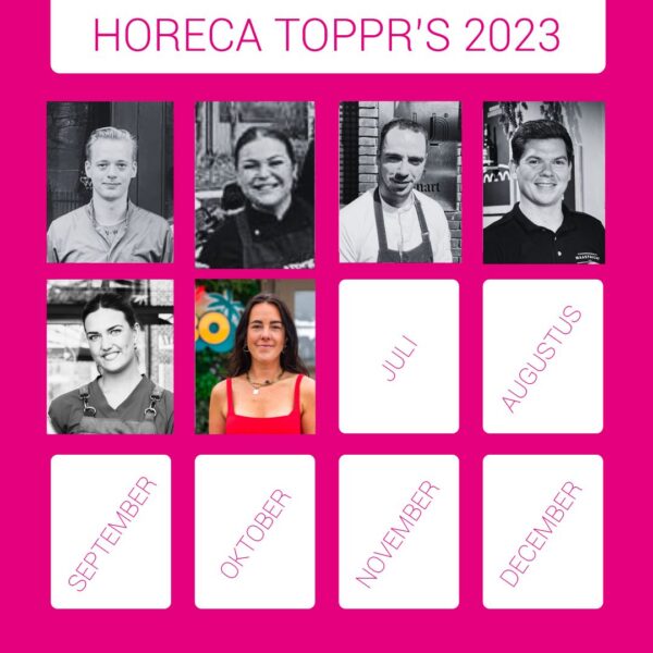 ^ Horeca TOPPR 's van 2023 met de TOPPR van de maand Nini de Jongh van Club Cabo in Zandvoort