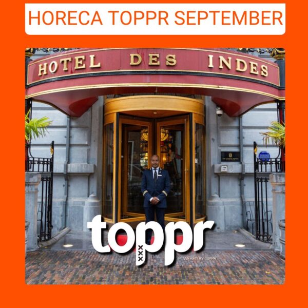 TOPPR van September: Hemand Ramlal bij de ingang van Hotel Des Indes