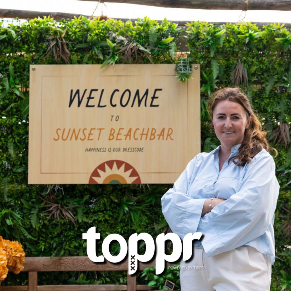 Robin Lindhout  – Sunset Beachbar, Alphen aan den Rijn bij het welkom bord