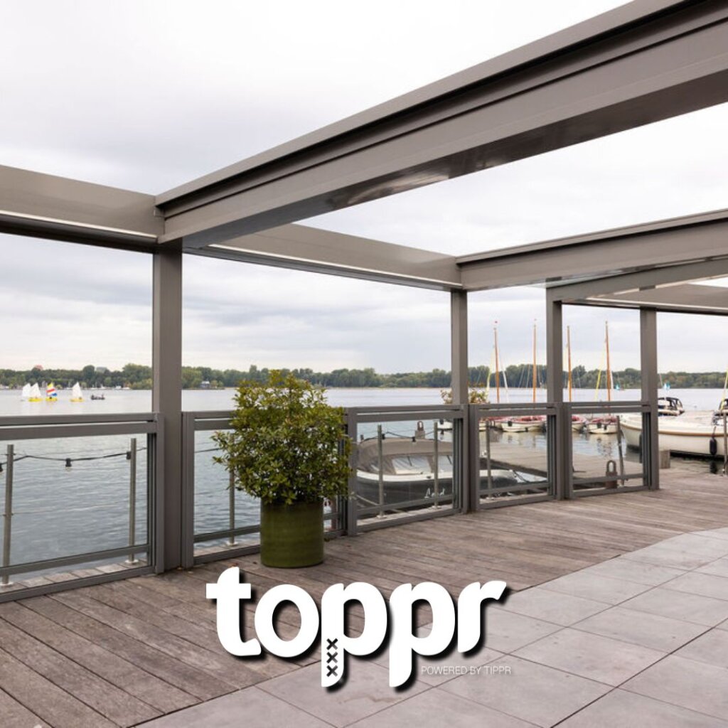 Terras aan het water Restaurant de Tuin in Rotterdam